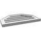 Ekena Millwork Octagonal Top Surface Mount PVC Gable Vent w/ 2"W x 1-1/2"P Brickmould Frame, 22"W x 14"H GVPOT22X1402SF - alternate 2